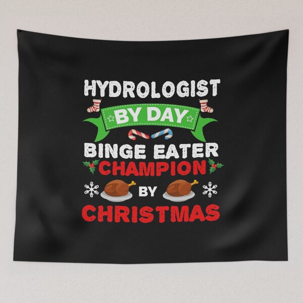 Item preview, Hydrologist by day Binge Eater by Christmas Xmas designed and sold by losttribe.