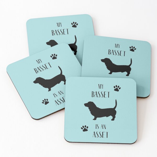 Item preview, My Basset is an Asset | Basset Hound designed and sold by RocketPunchSC.
