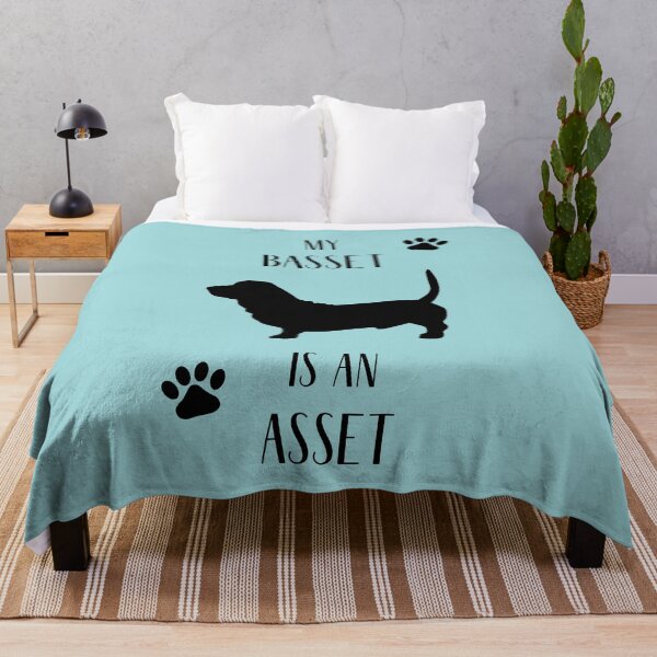 Item preview, My Basset is an Asset | Basset Hound designed and sold by RocketPunchSC.