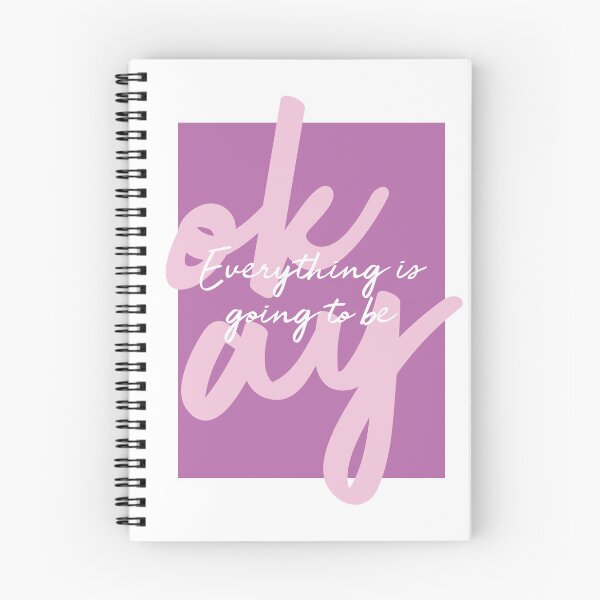 Item preview, Everything is going to be Okay pink motivational quote designed and sold by MarzStudio.