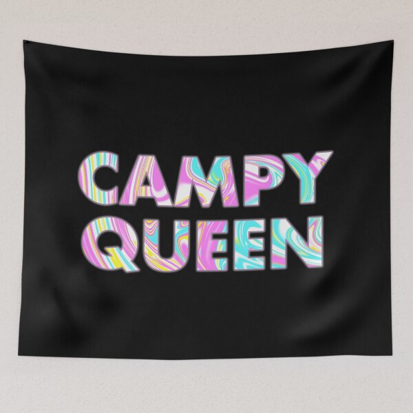 Item preview, CAMPY QUEEN In Psychedelic Colours designed and sold by SquareClub.
