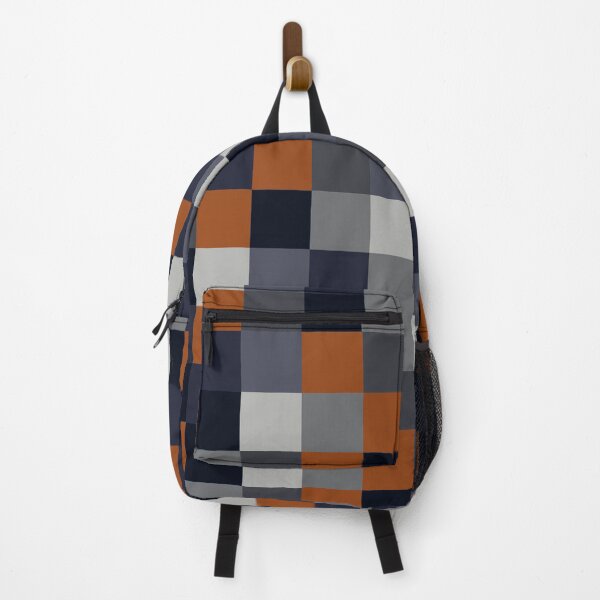 Item preview, Navy & rust squares designed and sold by BlertaDK.