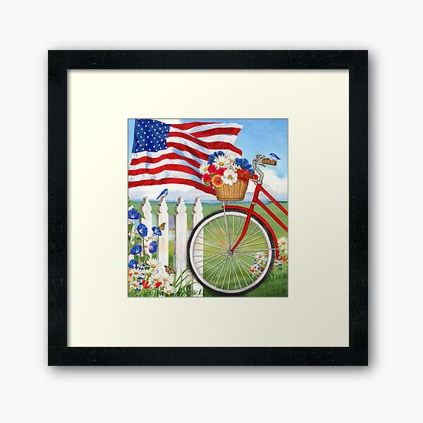 Item preview, Patriotic Bicycle designed and sold by Lynnea Washburn.