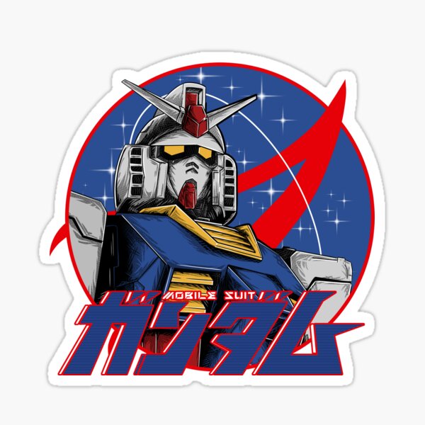 "gundam" Sticker for Sale by gomskyartstudio Redbubble