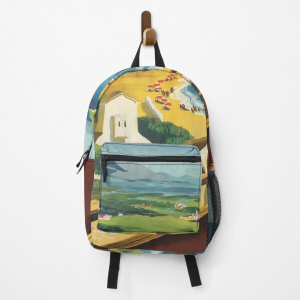 Item preview, Cote Basque vintage travel poster designed and sold by stickart-marek.