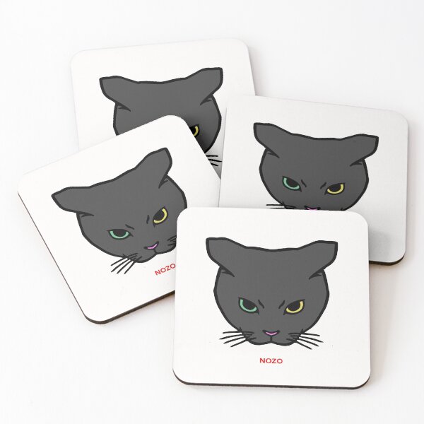 Item preview, POP CAT - Attitude cat head - Black designed and sold by Nozomistudio.