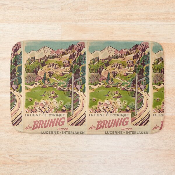 Item preview, Brunig Ligne vintage travel poster designed and sold by stickart-marek.