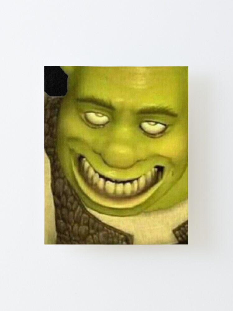 Shrek Meme Mounted Print By Basakyavuz Redbubble