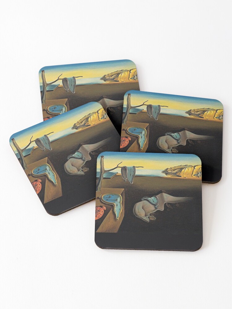 Thumbnail 1 of 5, Coasters (Set of 4), Salvador Dali The Persistence of Memory designed and sold by emilypigou.