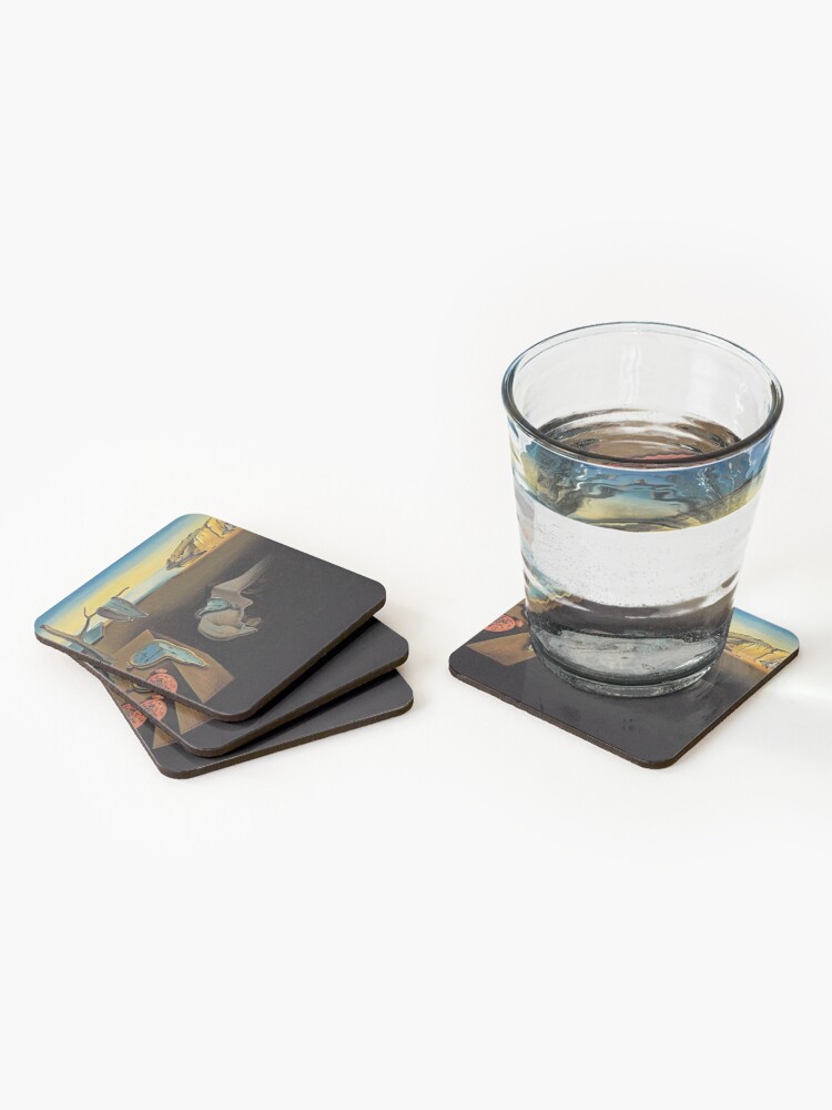 Thumbnail 2 of 5, Coasters (Set of 4), Salvador Dali The Persistence of Memory designed and sold by emilypigou.