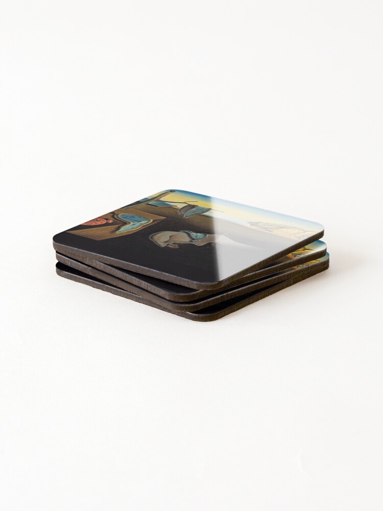 Thumbnail 4 of 5, Coasters (Set of 4), Salvador Dali The Persistence of Memory designed and sold by emilypigou.