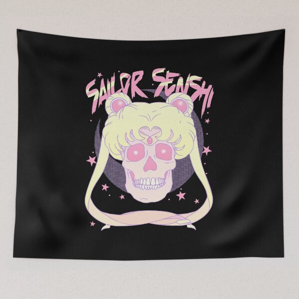 Item preview, Undead Sailor Magical Girl Aesthetic Pastel Skull designed and sold by therealsadpanda.