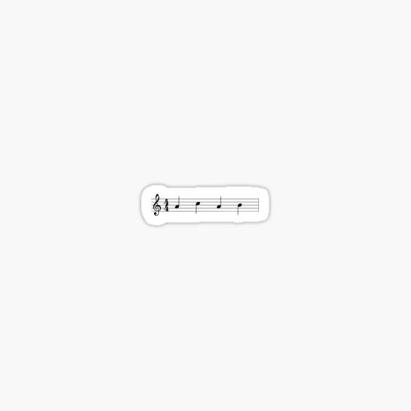 ACAB music notes Sticker