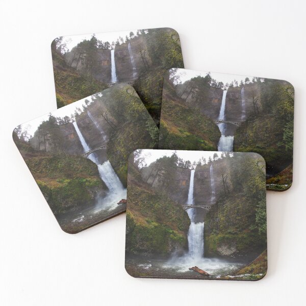 Item preview, Multnomah Falls Oregon - Woodland Waterfall designed and sold by aprilfrosbury.