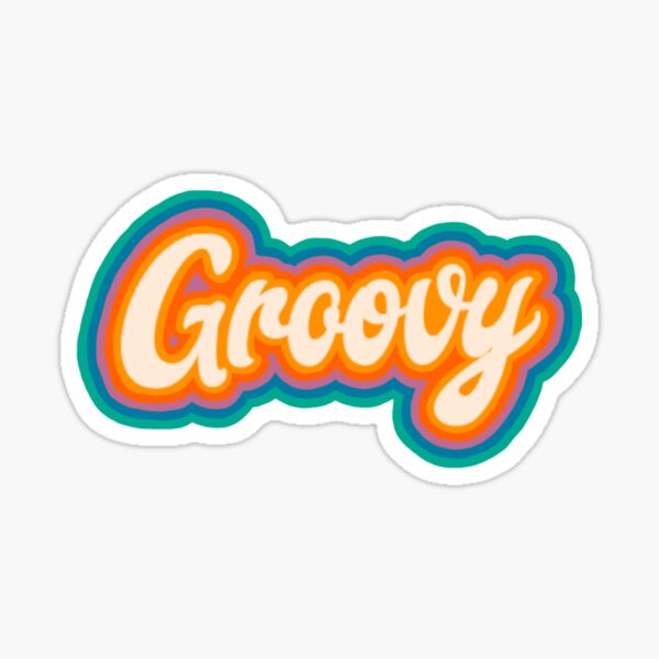 groovy Sticker