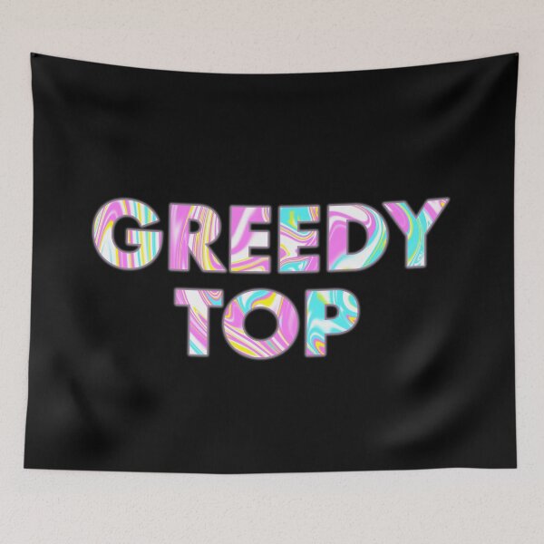 Item preview, GREEDY TOP In Psychedelic Colours designed and sold by SquareClub.