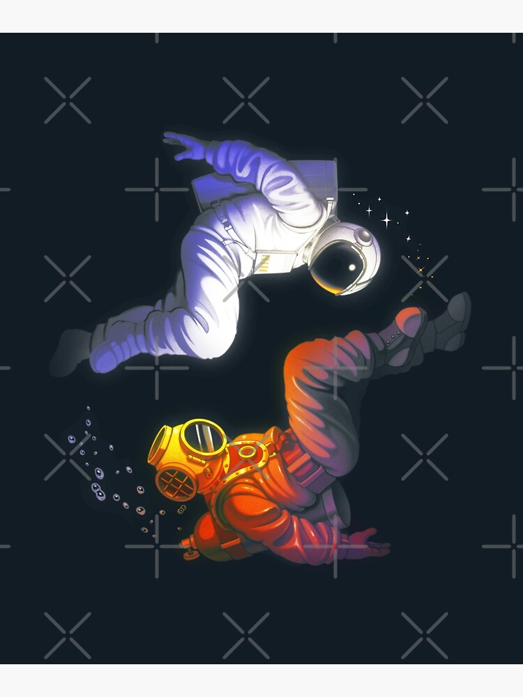 Yin Yang Astronaut Scuba by tobiasfonseca