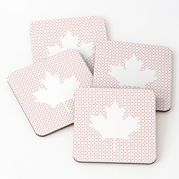 Item preview, Canadian Flag | Pattern v.2 White BG Leaf Red designed and sold by Oliveirallan.