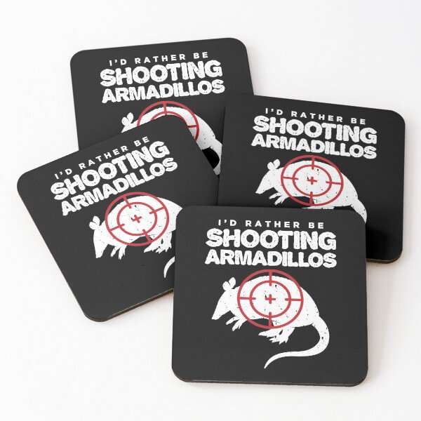 Item preview, Id Rather Be Shooting Armadillo Hunter print designed and sold by jakehughes2015.