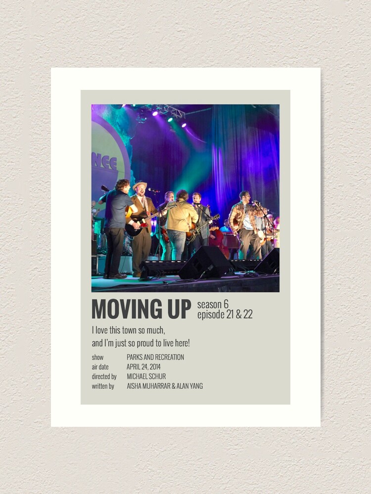 "PawneeEagleton Unity Concert Minimalist Poster (Moving Up)" Art Print