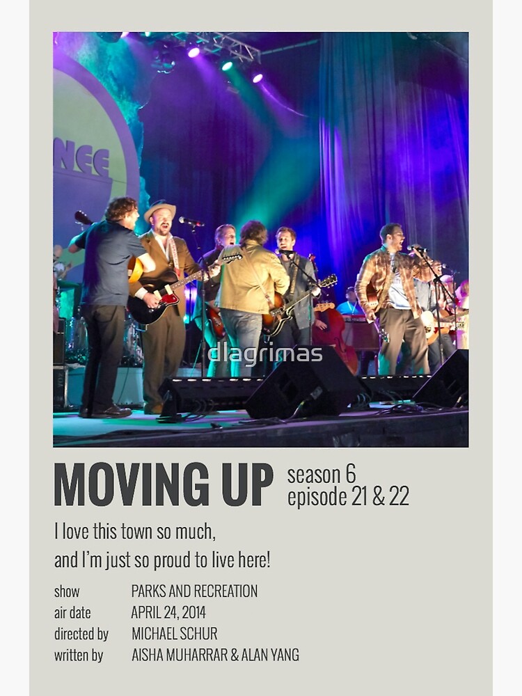 "PawneeEagleton Unity Concert Minimalist Poster (Moving Up)" Art Print