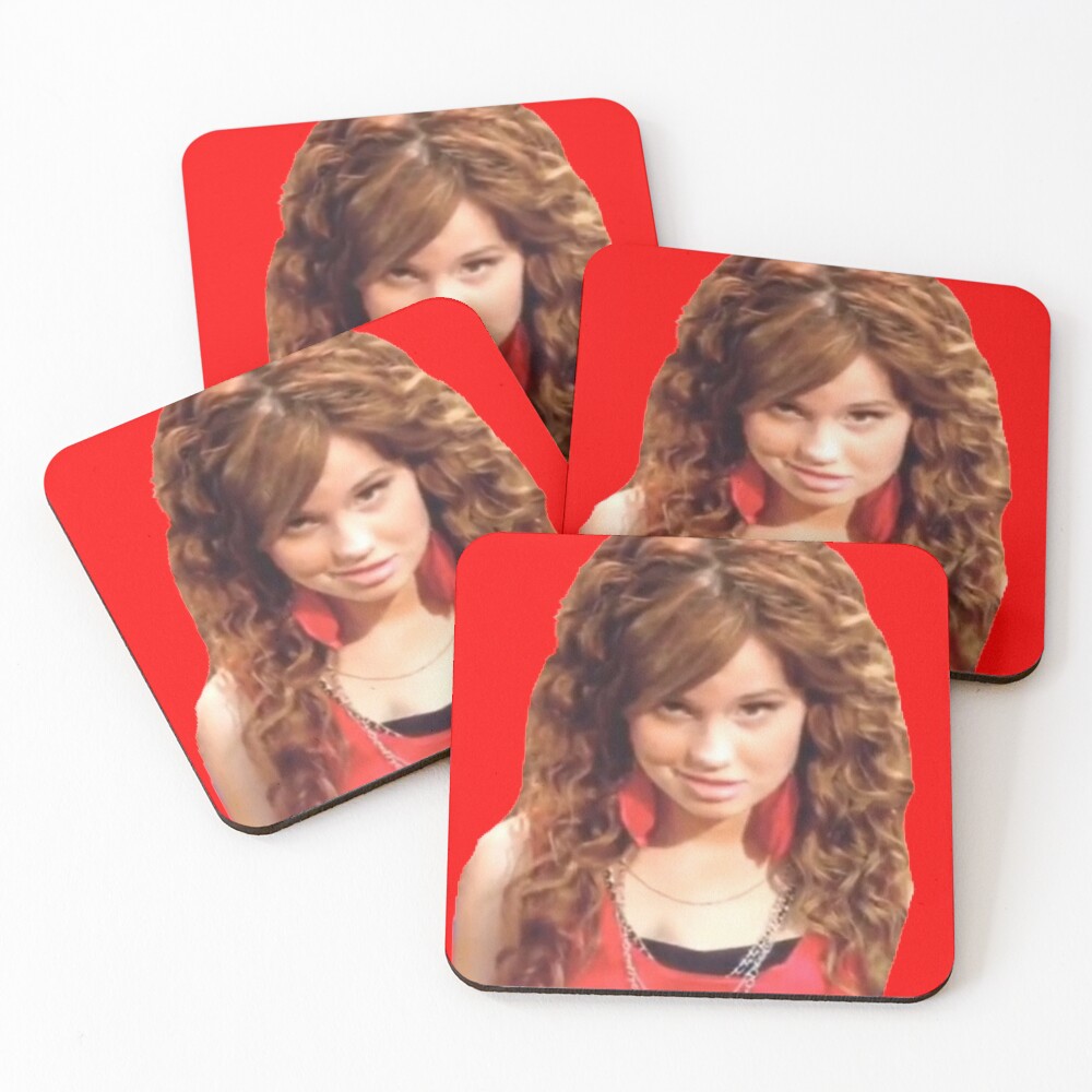 Radio Rebel Debby Ryan Meme Coasters Set Of 4 For Sale By Basakyavuz Redbubble 