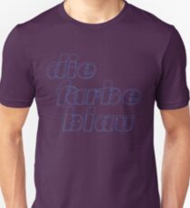 Die farbe blau Unisex T-Shirt