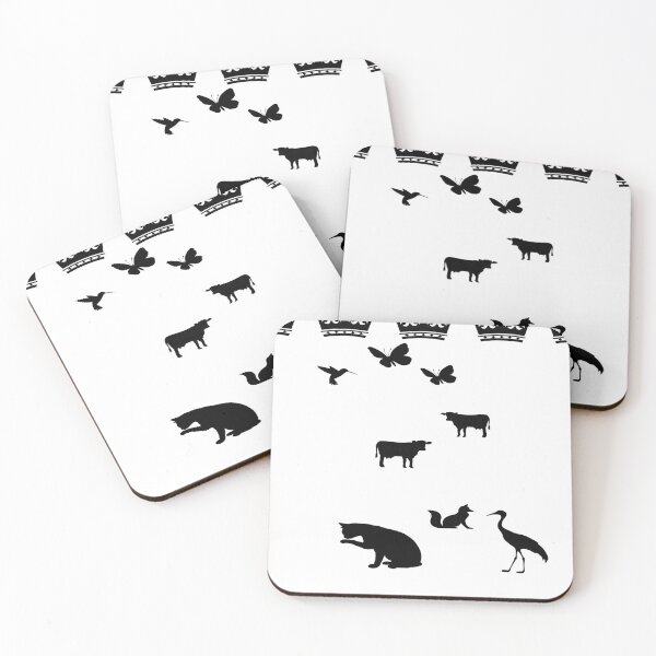 Item preview, black and white animals designed and sold by LBehrendtDesign.