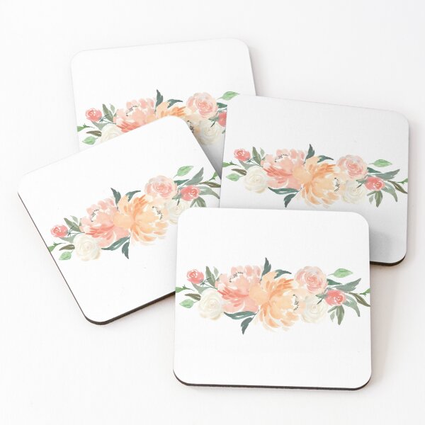 Item preview, Peaches and Cream Flowers designed and sold by SunnyDayStyle.