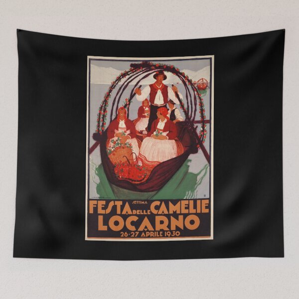 Item preview, Locarno 1930 vintage travel poster designed and sold by stickart-marek.