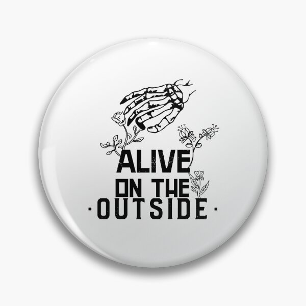 Item preview, alive on the outside skeleton hand designed and sold by sandrewsdesigns.