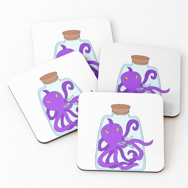 Item preview, Purple Octopus Breaking Out of Jar designed and sold by klaireep.