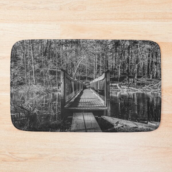 Item preview, Rocky Woods Bridge in Black and White designed and sold by Jesse Barnett.