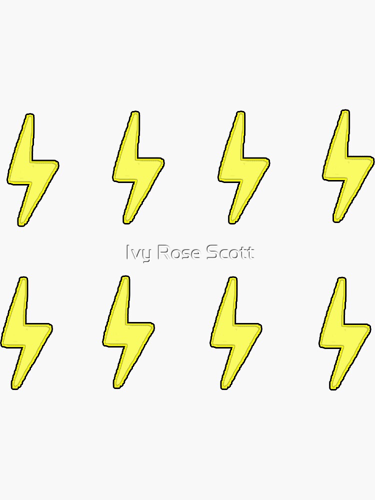 “8 Lightning bolts” Sticker for Sale by ivyscott | Redbubble
