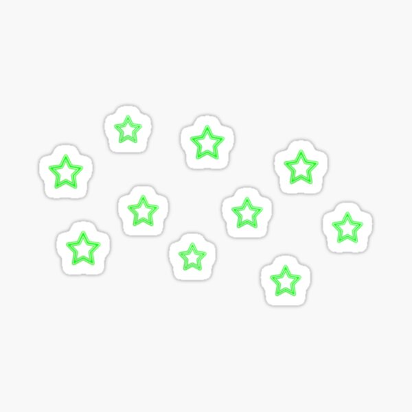 Item preview, gren neon stars designed and sold by happylifee.