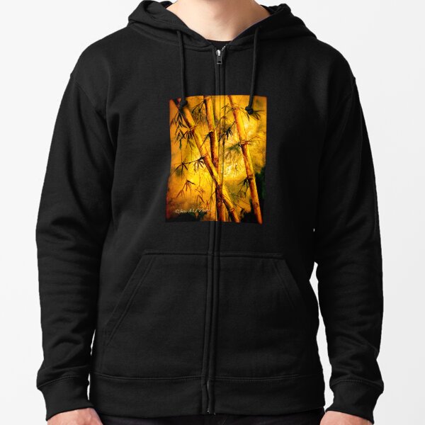 Heat And Old Bamboo... Zipped Hoodie