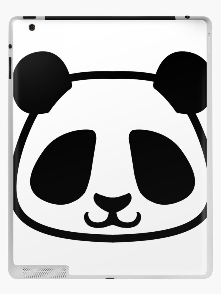 Panda Black and White Minimalist Pictogram iPad Case & Skin for Sale by  tobiasfonseca