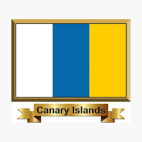 Item preview, Canary Islands State Flag Gifts, Stickers & Products (N) designed and sold by mpodger.