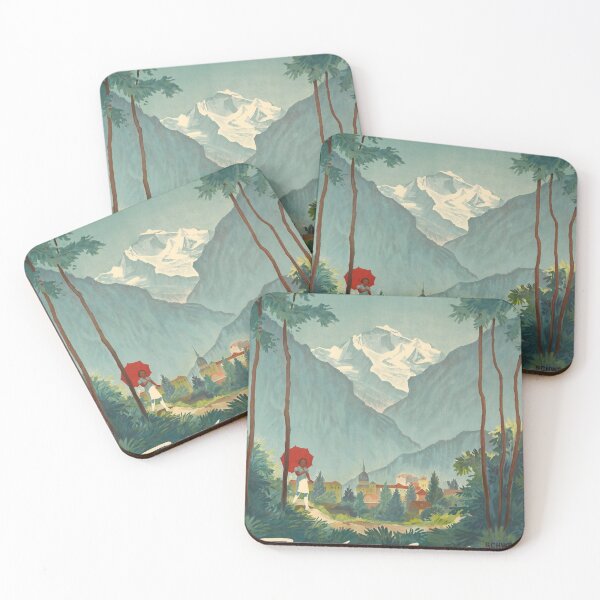Item preview, Cartel de viaje vintage de Interlaken. designed and sold by stickart-marek.