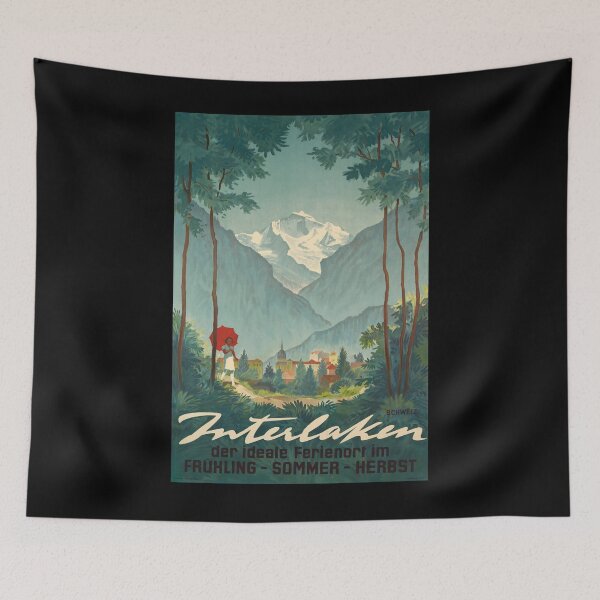 Item preview, Cartel de viaje vintage de Interlaken. designed and sold by stickart-marek.