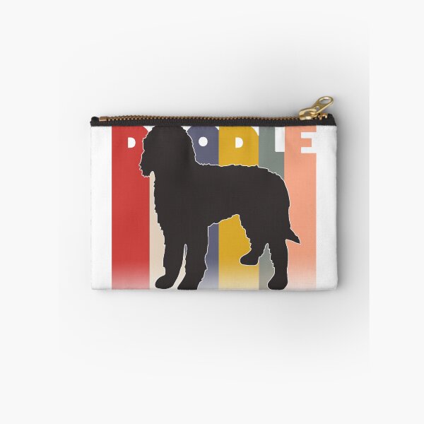 Item preview, Doodle silhouette - Doodle gift - Goldendoodle stickers, Labradoodle shirts -retro dog designed and sold by smooshfaceutd.