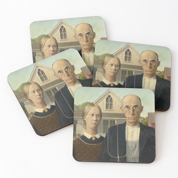 Item preview, Painting Art, Grant Wood Paintings Artist, American Gothic  designed and sold by SasyJamArt.