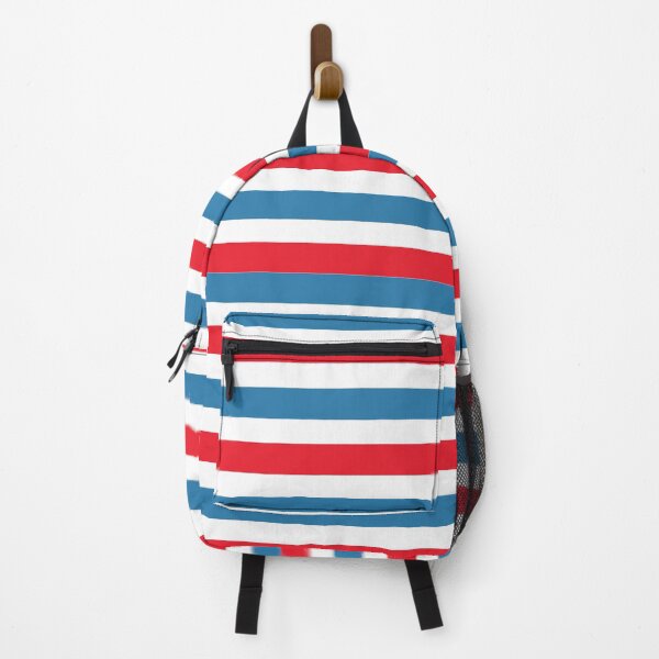 Item preview, Lochmara Blue, Alizarin Red Stripes designed and sold by oasisamuel.