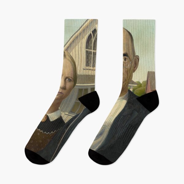 Item preview, Painting Art, Grant Wood Paintings Artist, American Gothic  designed and sold by SasyJamArt.