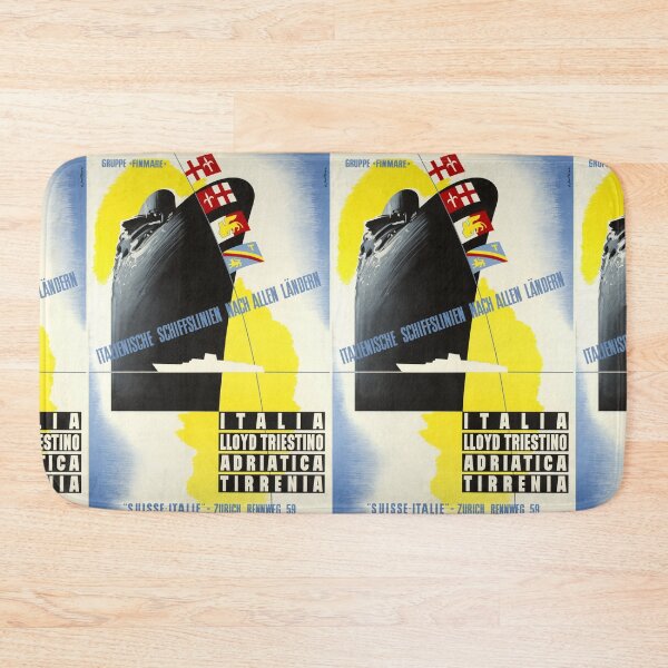 Item preview, Italienische Schiffslinien vintage travel poster designed and sold by stickart-marek.