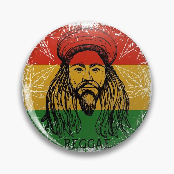 Item preview, Reggae Man With Long Rasta Hair In Red, Yellow, and Green Colors designed and sold by OfferHeat.