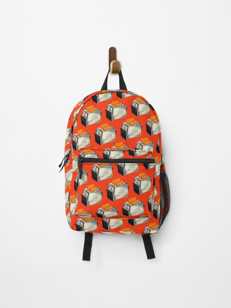 Thumbnail 1 of 3, Backpack, Toaster Pattern - Red designed and sold by KellyGilleran.