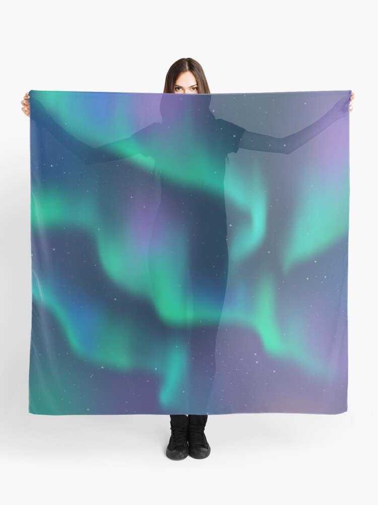 Thumbnail 1 of 3, Scarf, Aurora Borealis Northern Lights designed and sold by CeeGunn.