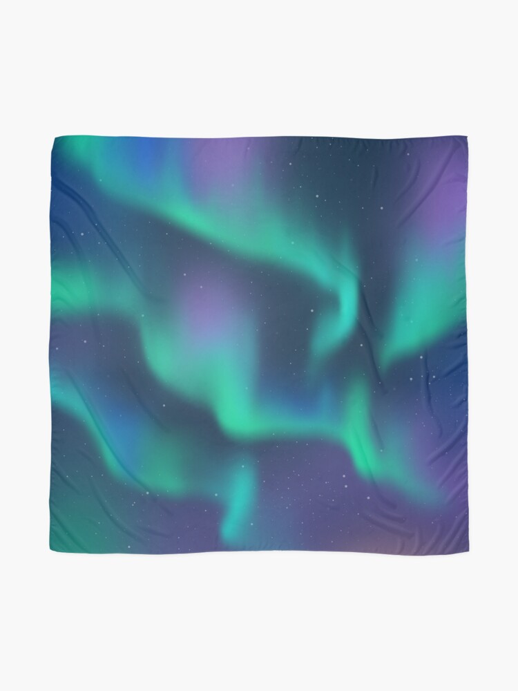Scarf, Aurora Borealis Northern Lights designed and sold by CeeGunn