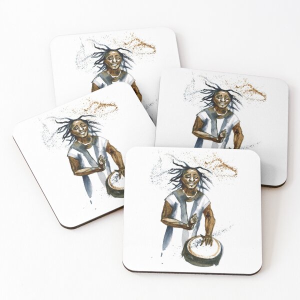 Item preview, Rasta Reggae Musician Playing Drums And Smiling  designed and sold by OfferHeat.